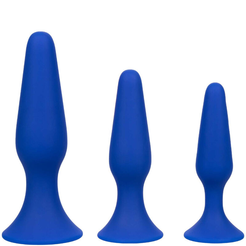 CALEXOTICS - ADMIRAL KIT 3 ANAL PLUG BLU
