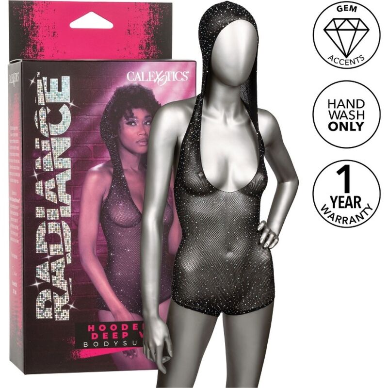 CALEXOTICS - Body con capucha y escote en V profundo RADIANCE