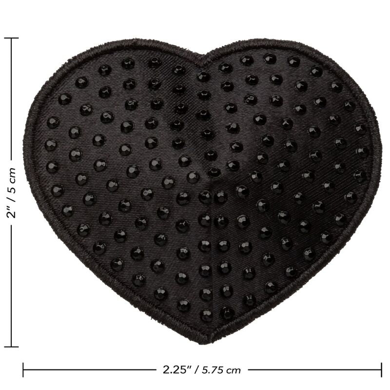 CALEXOTICS - PROTECTORES DE PEZONES CON JOYA EN FORMA DE CORAZÓN RADIANCE