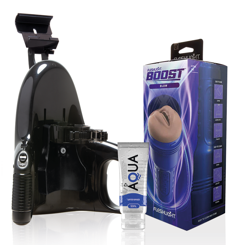 FLESHLIGHT - BLOW LM FLESH RP + UNIVERSAL LAUNCH + LUBRIFICANTE AQUA QUALITY 50 ML