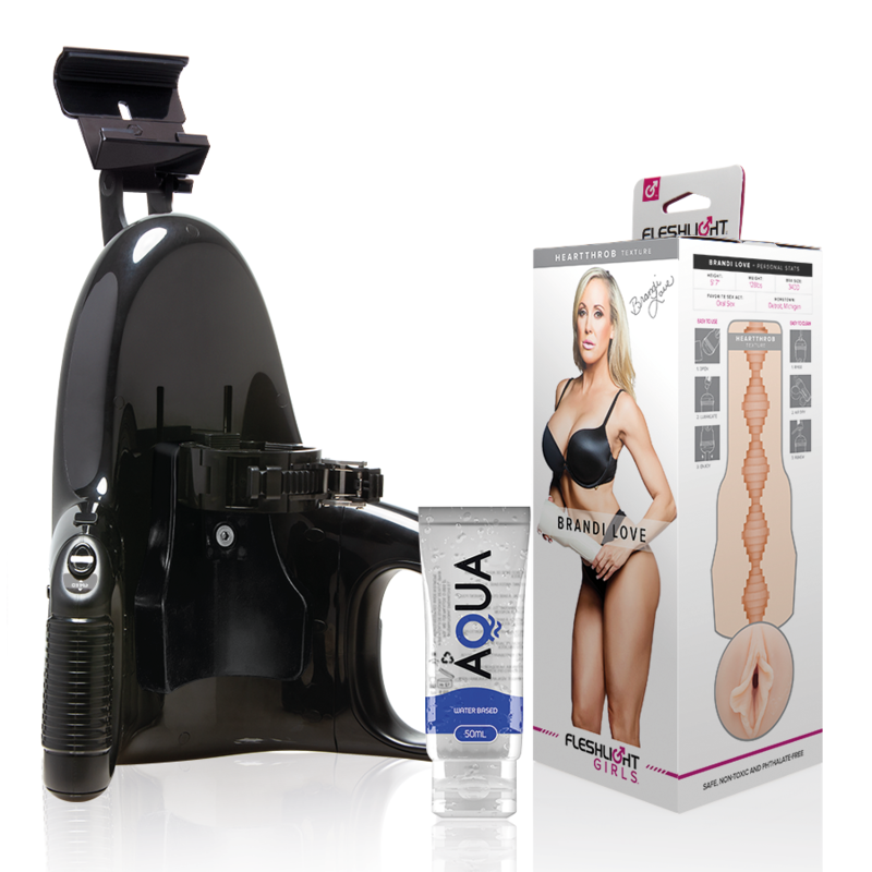 FLESHLIGHT - BRANDI LOVE VAGINA + UNIVERSAL LAUNCH + LUBRIFICANTE AQUA QUALITY 50 ML