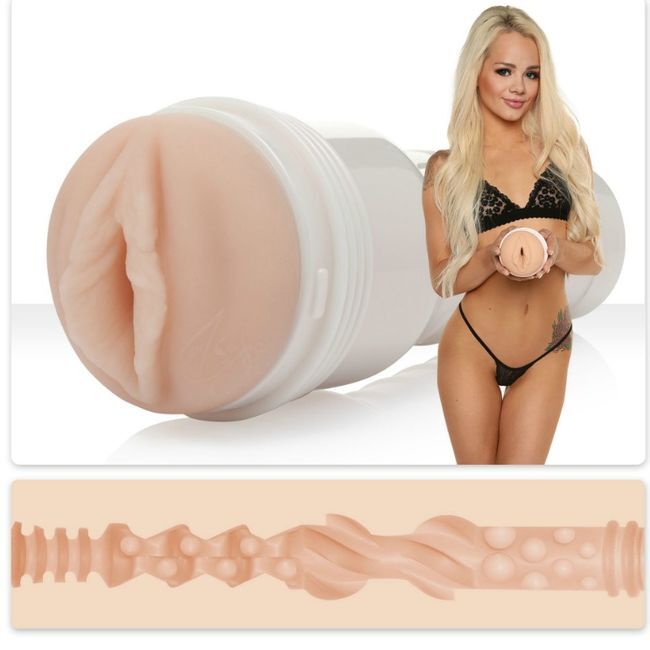 FLESHLIGHT - ELSA JEAN VAGINA TASTY + UNIVERSAL LAUNCH + LUBRIFICANTE DI QUALITÀ AQUA 50 ML