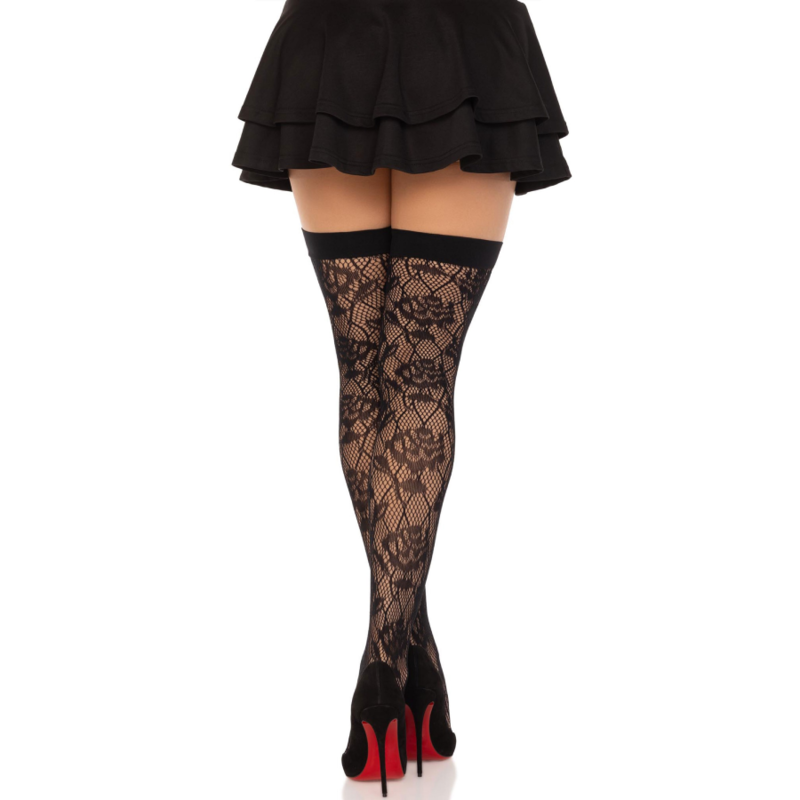 LEG AVENUE - MEDIAS DE RED WILD ROSES NEGRAS