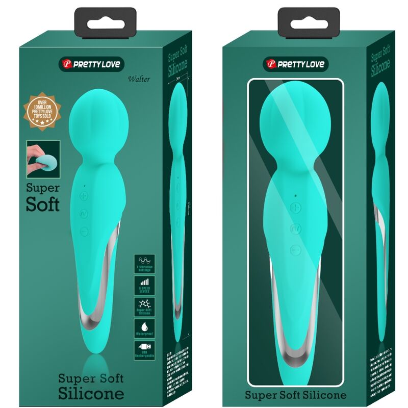 PRETTY LOVE - WALTER VIBRATORE A BACCHETTA VERDE ACQUA