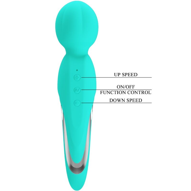 PRETTY LOVE - WALTER VIBRATORE A BACCHETTA VERDE ACQUA