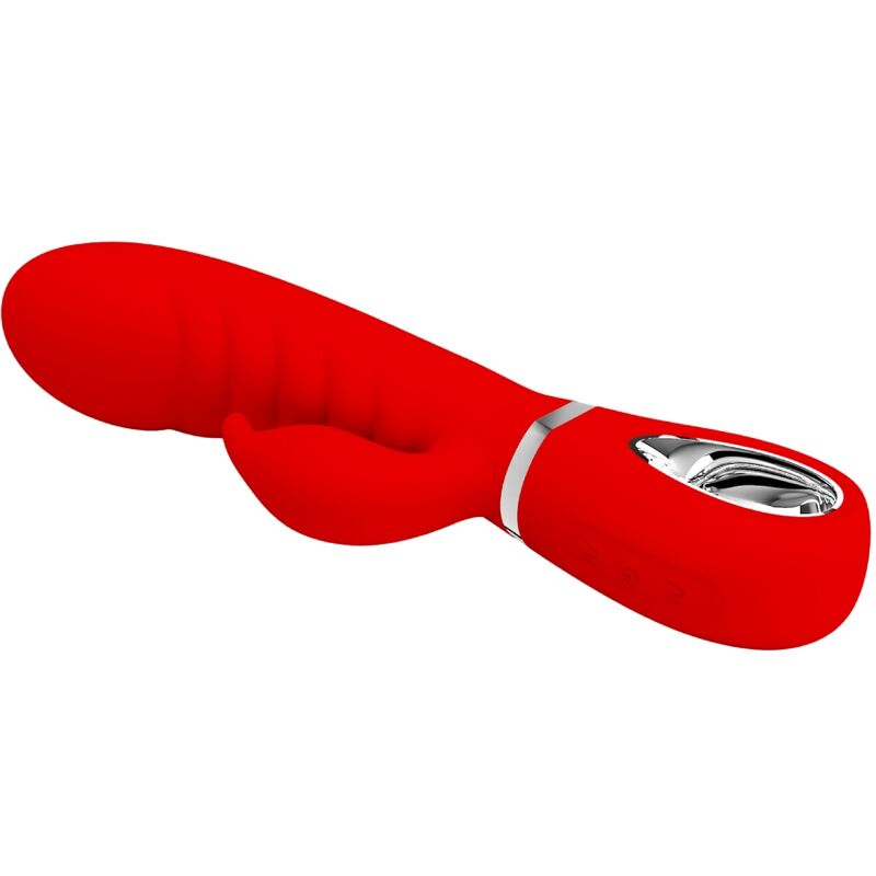 PRETTY LOVE - VIBRATORE MULTIFUNZIONE PUNTO G PRESCOTT ROSSO