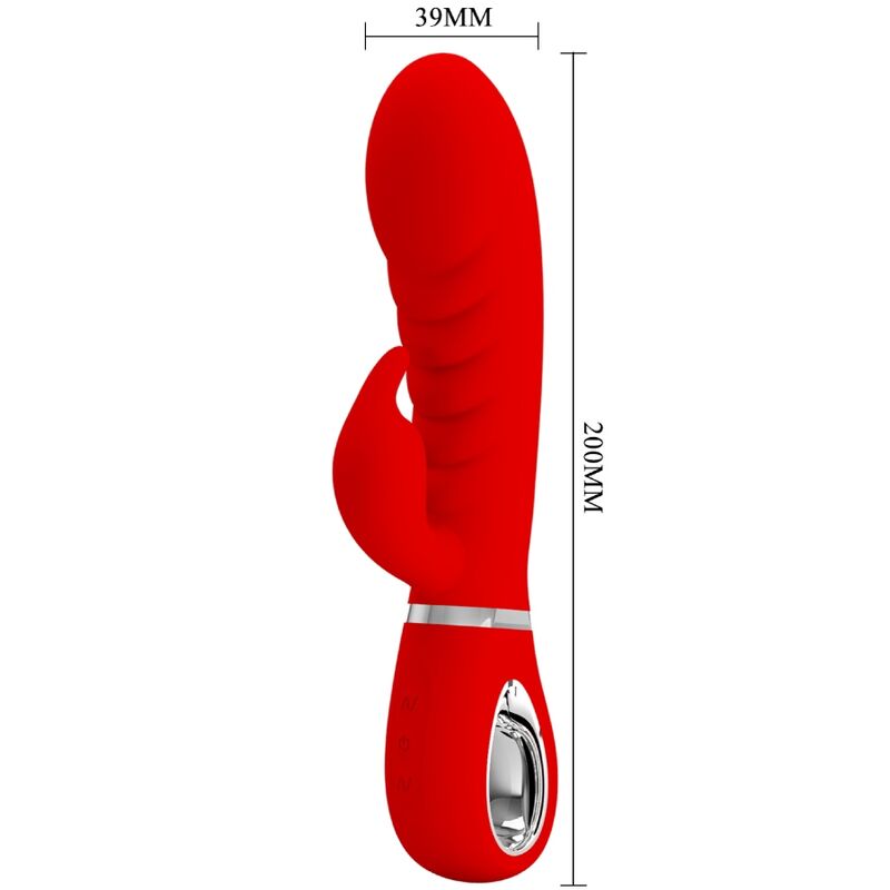 PRETTY LOVE - VIBRATORE MULTIFUNZIONE PUNTO G PRESCOTT ROSSO