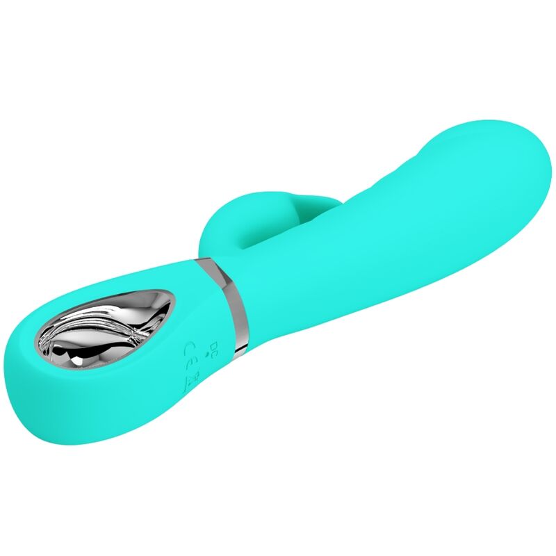 PRETTY LOVE - VIBRATORE MULTIFUNZIONE PUNTO G PRESCOTT VERDE ACQUA