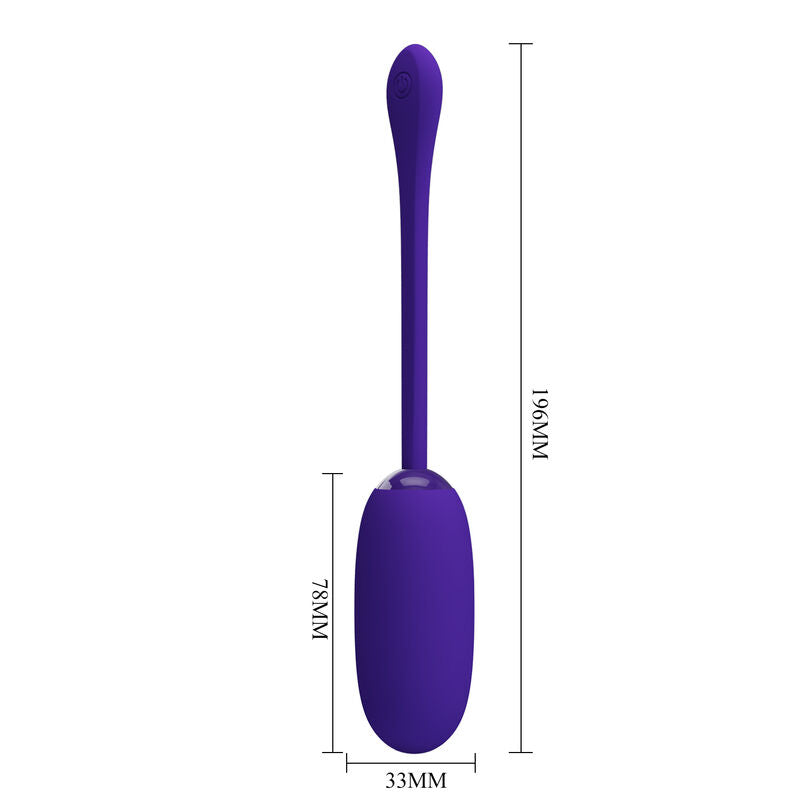PRETTY LOVE - JULIUS UOVO VIBRANTE RICARICABILE IMPERMEABILE VIOLA