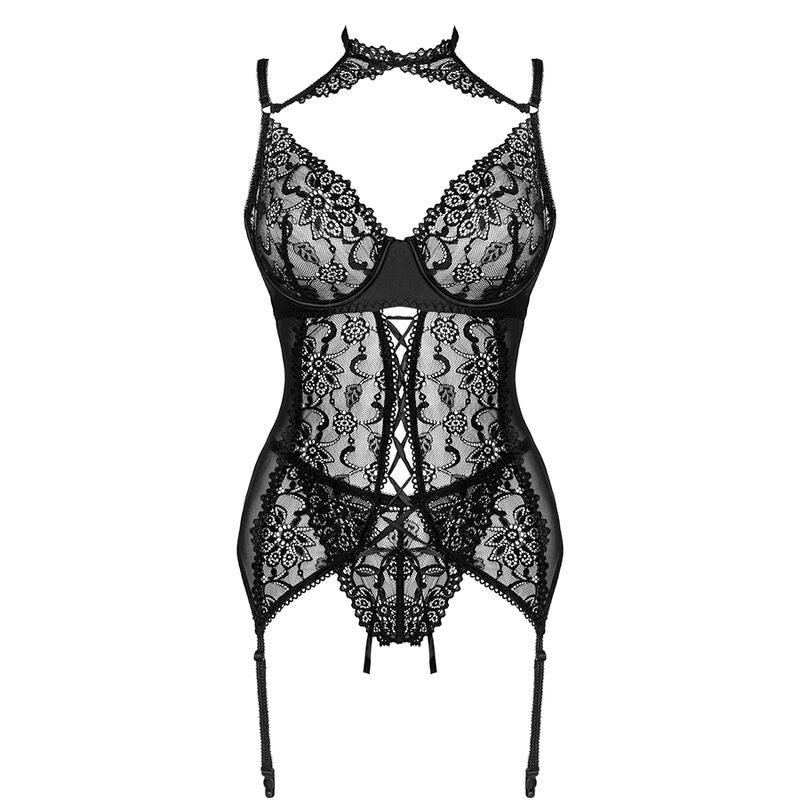 LIVCO CORSETTI FASHION - COLECCIÓN GIELLANDRA FOR THE SENSES CORSÉ + BRAGA NEGRA