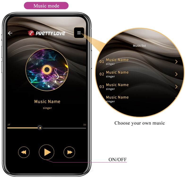 PRETTY LOVE - VIBRATORE CATALINA CON APP E TELECOMANDO VIOLA