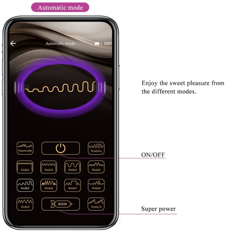 PRETTY LOVE - VIBRATORE CATALINA CON APP E TELECOMANDO VIOLA