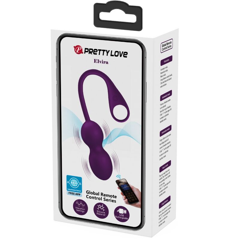 PRETTY LOVE - ELVIRA KEGEL BALLS APP TELECOMANDO VIOLA