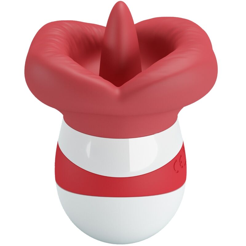 PRETTY LOVE - STIMOLATORE PER LA LINGUA MINA ROSSO CHIARO