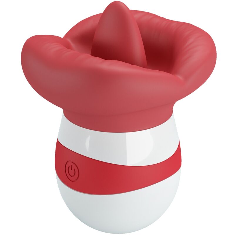 PRETTY LOVE - STIMOLATORE PER LA LINGUA MINA ROSSO CHIARO