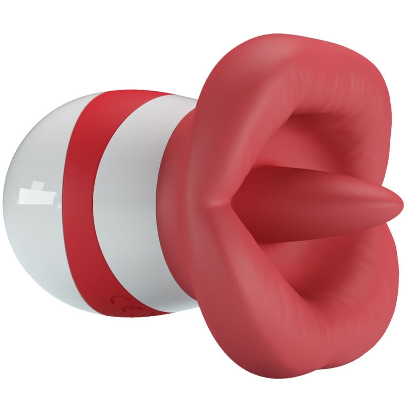 PRETTY LOVE - STIMOLATORE PER LA LINGUA MINA ROSSO CHIARO