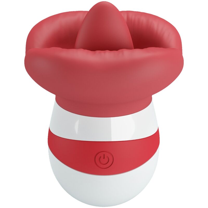 PRETTY LOVE - STIMOLATORE PER LA LINGUA MINA ROSSO CHIARO