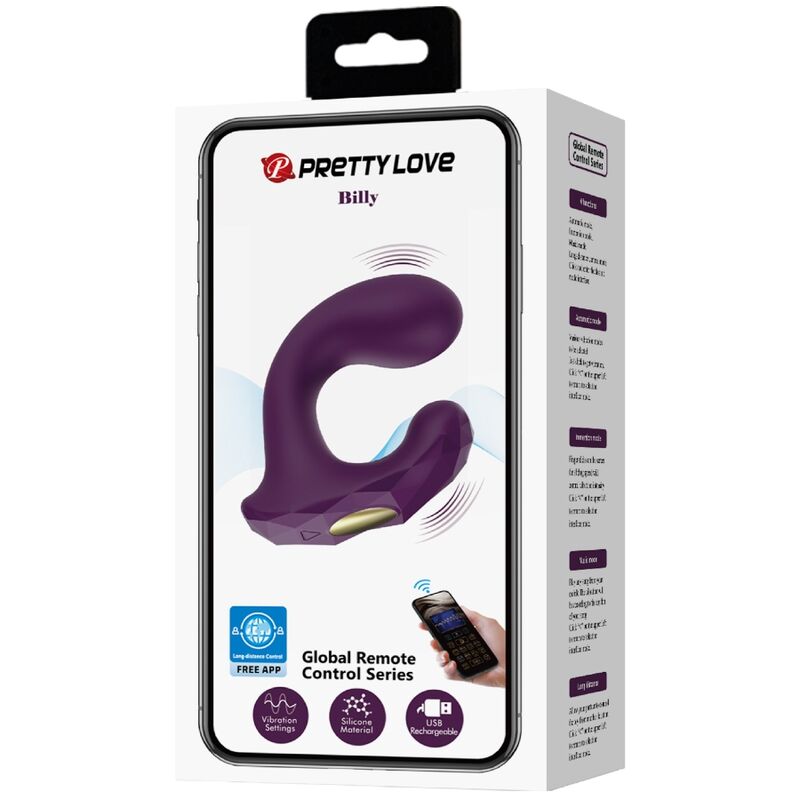 PRETTY LOVE - BILLY VIBRATION TELECOMANDO VIOLA APP GRATUITA