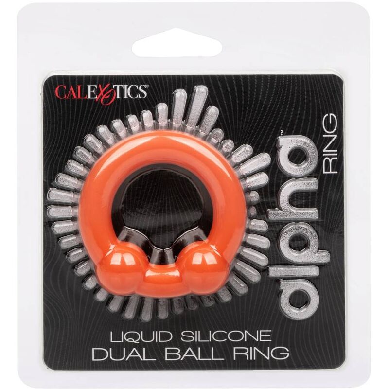 CALEXOTICS - ALPHA DUAL BALL RING ARANCIONE