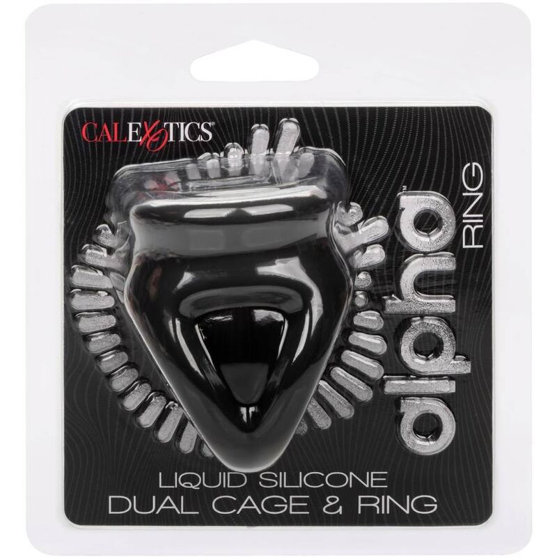 CALEXOTICS - ANELLO ALPHA DUAL CAGE NERO
