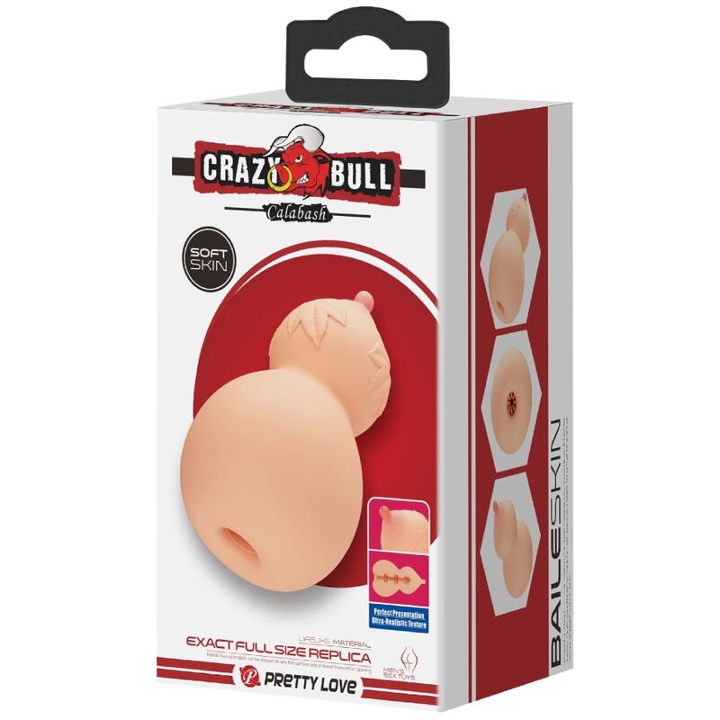 TORO PAZZO - MASTUBADOR A FORMA DI SENO DI CALABASH