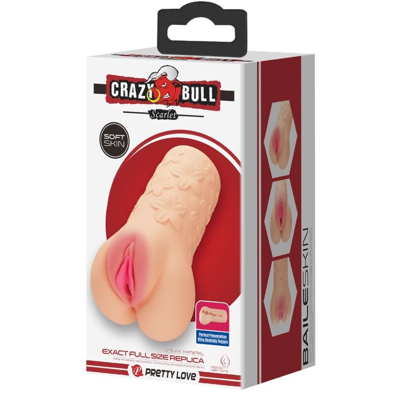 CRAZY BULL - MASTURBATORE A FORMA DI VAGINA SCARLATTA
