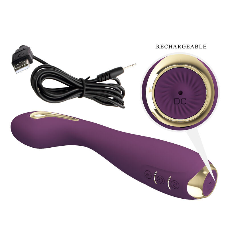 PRETTY LOVE - VIBRATORE ELETTROSHOCK HECTOR CON CONTROLLO APP VIOLA
