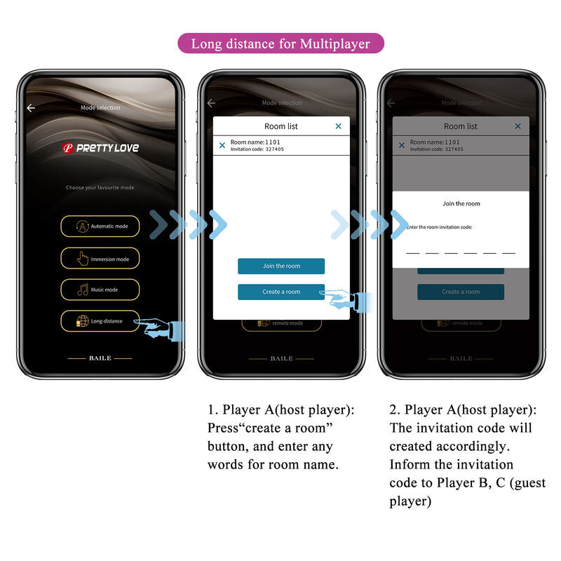PRETTY LOVE - VIBRATORE ELETTROSHOCK HECTOR CON CONTROLLO APP VIOLA