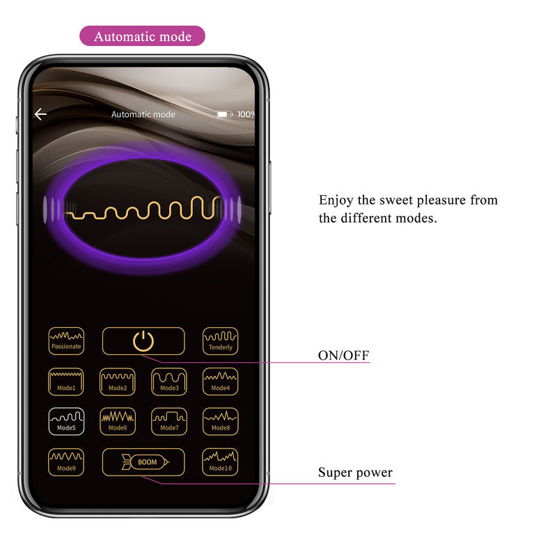 PRETTY LOVE - VIBRATORE ELETTROSHOCK HECTOR CON CONTROLLO APP VIOLA