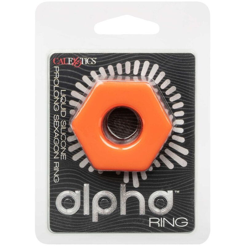 CALEXOTICS - ALPHA PROLONG SEXAGON RING ARANCIONE