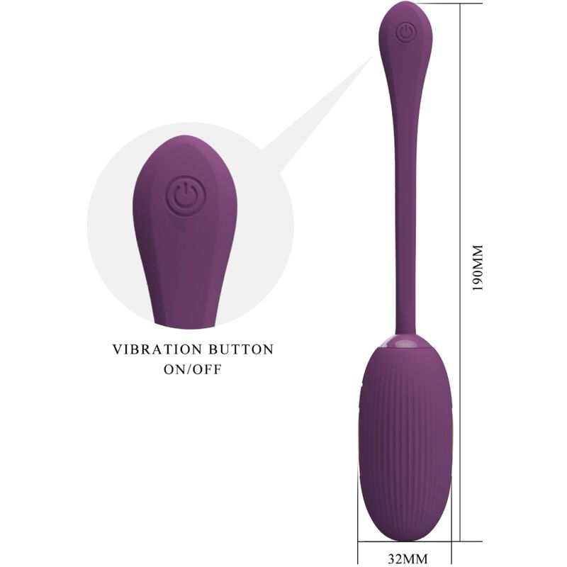 PRETTY LOVE - UOVO VIBRANTE RICARICABILE DOREEN PURPLE