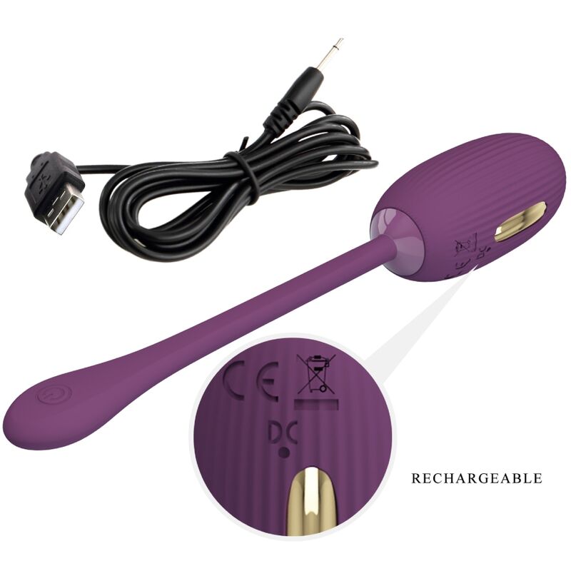 PRETTY LOVE - UOVO VIBRANTE RICARICABILE DOREEN PURPLE