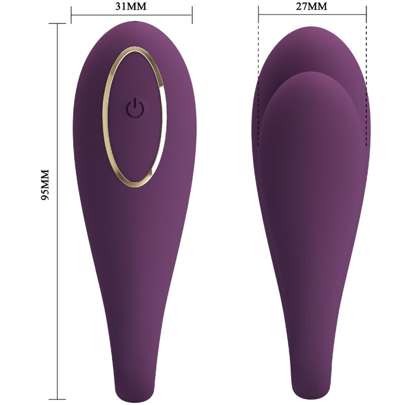 PRETTY LOVE - VIBRADOR DE DOBLE PLACER GLOBAL AUGUST REMOTE