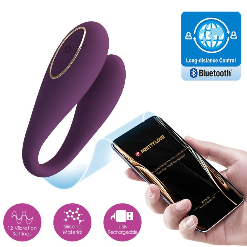 PRETTY LOVE - VIBRADOR DE DOBLE PLACER GLOBAL AUGUST REMOTE