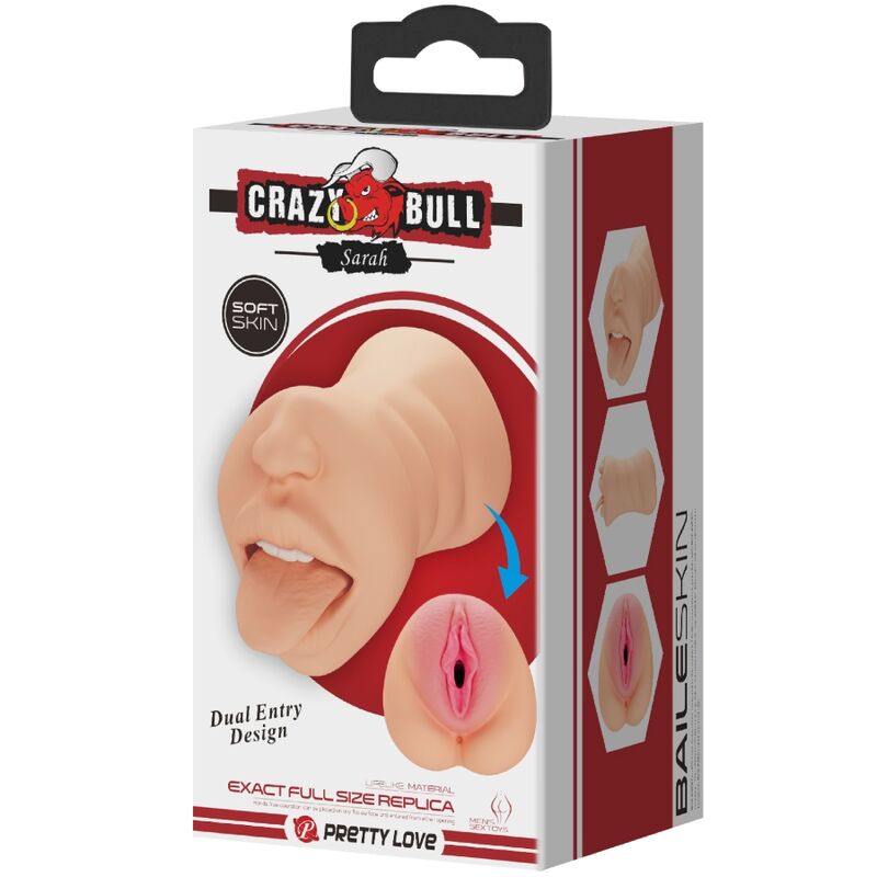 CRAZY BULL - SARAH MASCHIO A FORMA DI VAGINA DOPPIO INGRESSO