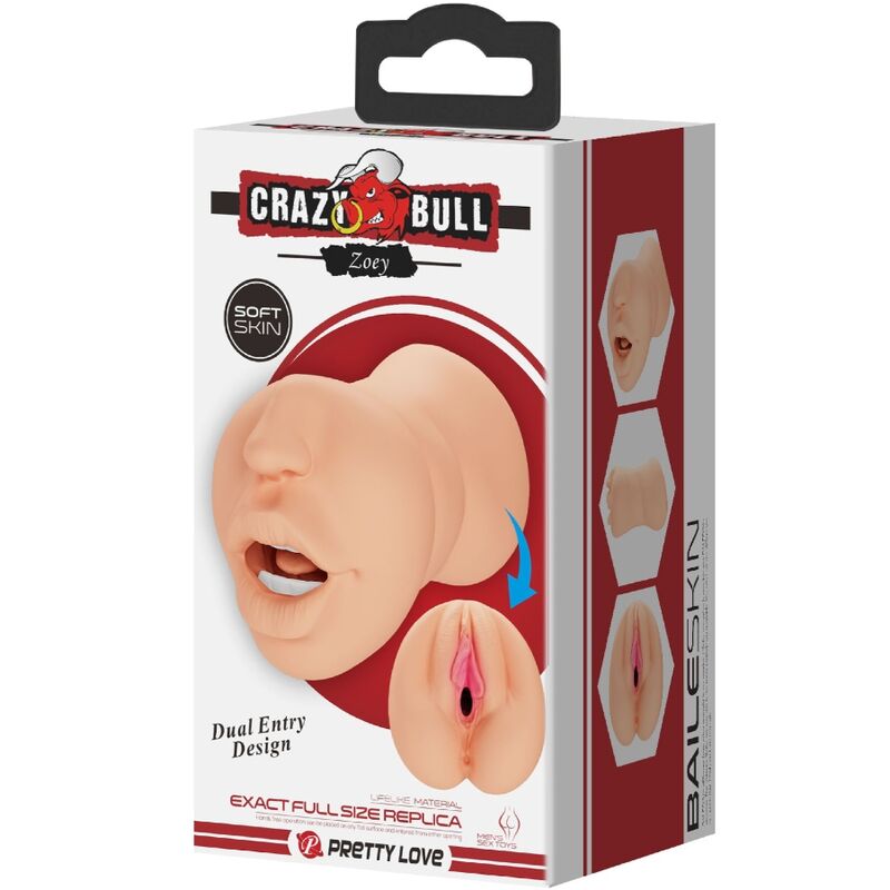 CRAZY BULL - ZOEY MASCHIO A FORMA DI VAGINA DOPPIO INGRESSO