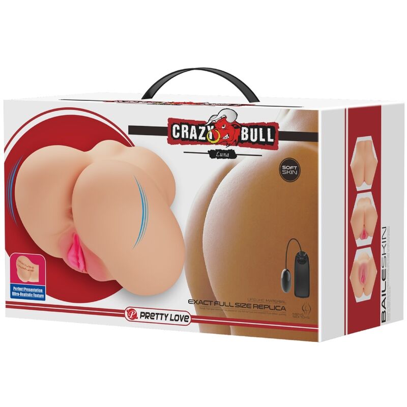 CRAZY BULL - VIBRATORE LUNA REALISTICO PER VAGINA E ANO