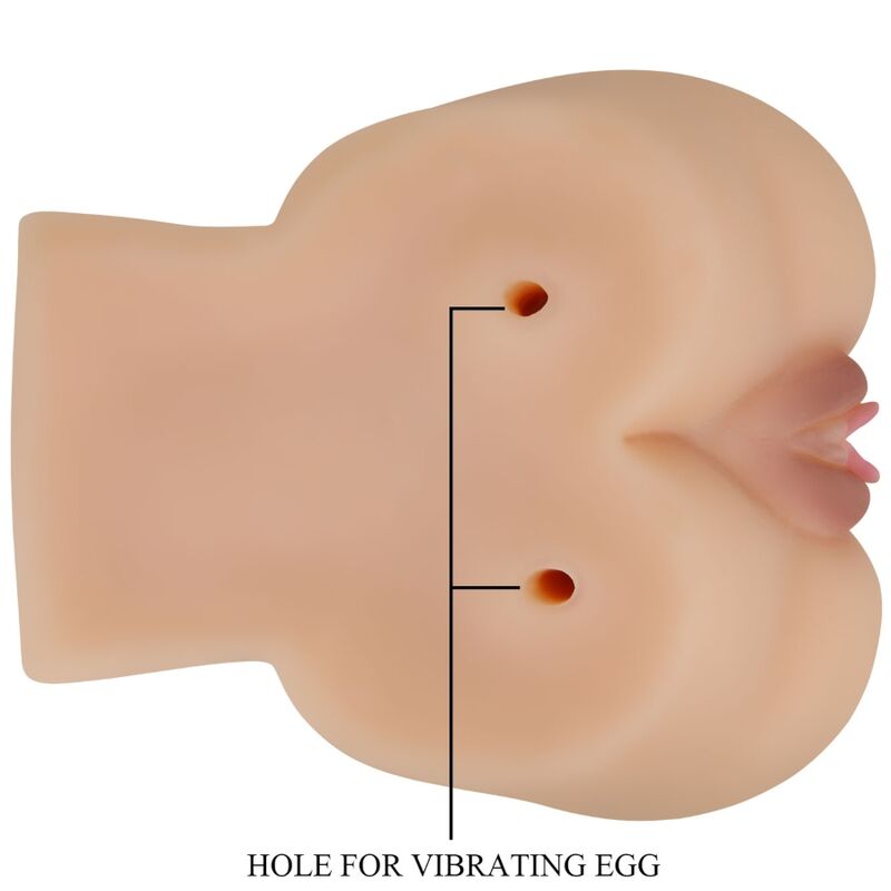 CRAZY BULL - VIBRATORE REALISTICO KYLIE CON VAGINA E ANO
