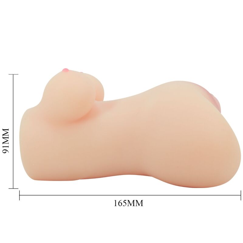 CRAZY BULL - VIBRATORE REALISTICO HANNAH CON VAGINA E ANO