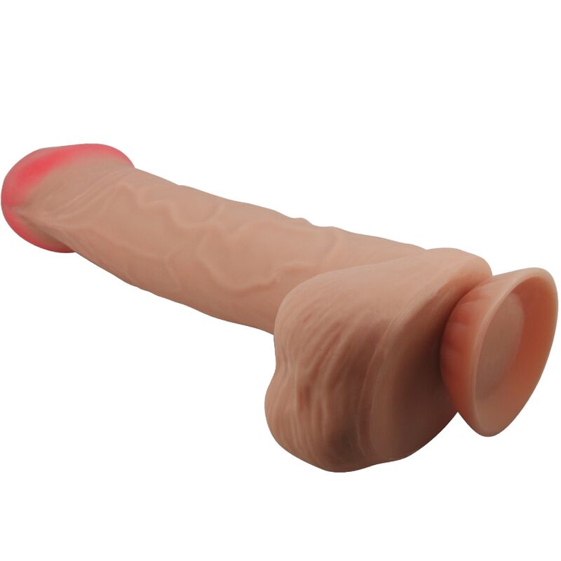PRETTY LOVE - SERIE PIEL DESLIZANTE DILDO REALISTA CON VENTOSA PIEL DESLIZANTE COLOR CARNE 26 CM