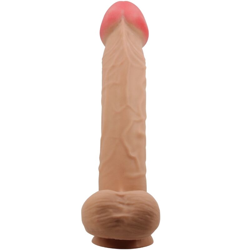 PRETTY LOVE - SERIE PIEL DESLIZANTE DILDO REALISTA CON VENTOSA PIEL DESLIZANTE COLOR CARNE 26 CM