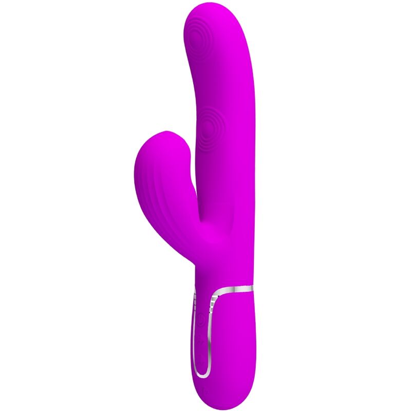 PRETTY LOVE - PERLITA VIBRATORE MULTIFUNZIONE 3 IN 1 PUNTO G VIOLA