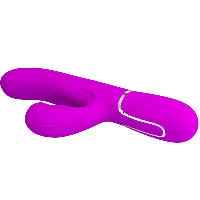 PRETTY LOVE - PERLITA VIBRATORE MULTIFUNZIONE 3 IN 1 PUNTO G VIOLA