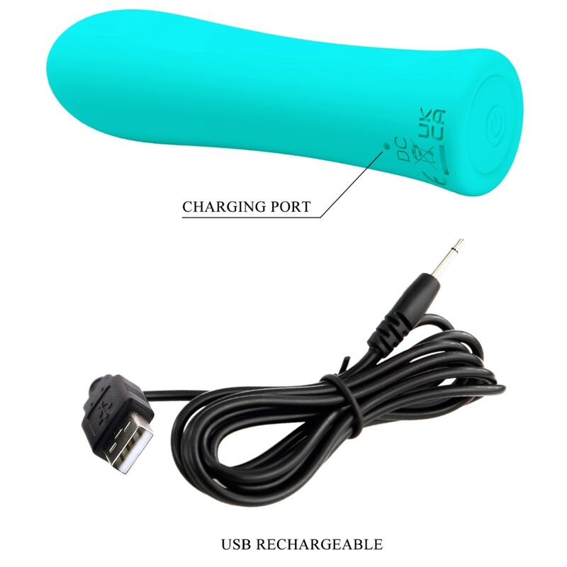 PRETTY LOVE - ALFREDA SUPER POWER VIBRATOR VERDE ACQUA