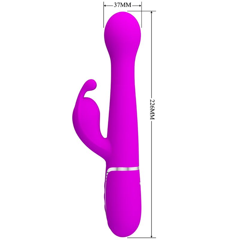 PRETTY LOVE - DEJON VIBRATORE CONIGLIO 3 IN 1 MULTIFUNZIONE VIOLA