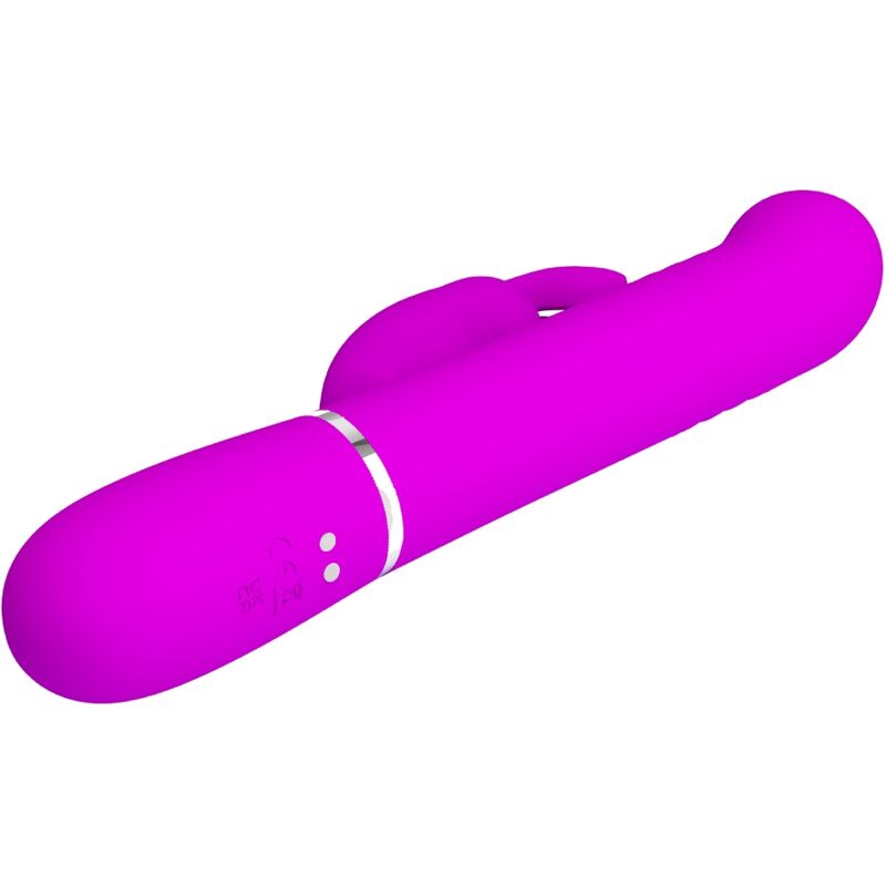 PRETTY LOVE - VIBRADOR COALE RABBIT PERLAS VIOLETAS