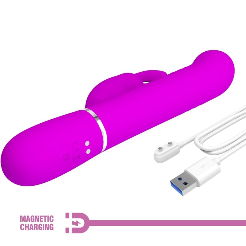 PRETTY LOVE - VIBRATORE CONIGLIO COALE PERLE VIOLA