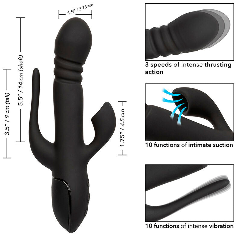CALEXOTICS - VIBRATORE TRIPLO EUPHORIA NERO