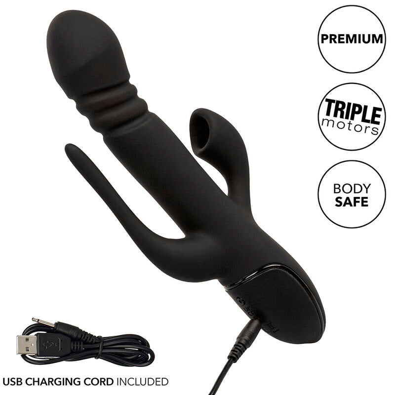 CALEXOTICS - VIBRATORE TRIPLO EUPHORIA NERO
