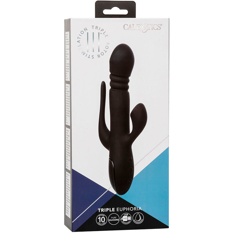 CALEXOTICS - VIBRATORE TRIPLO EUPHORIA NERO
